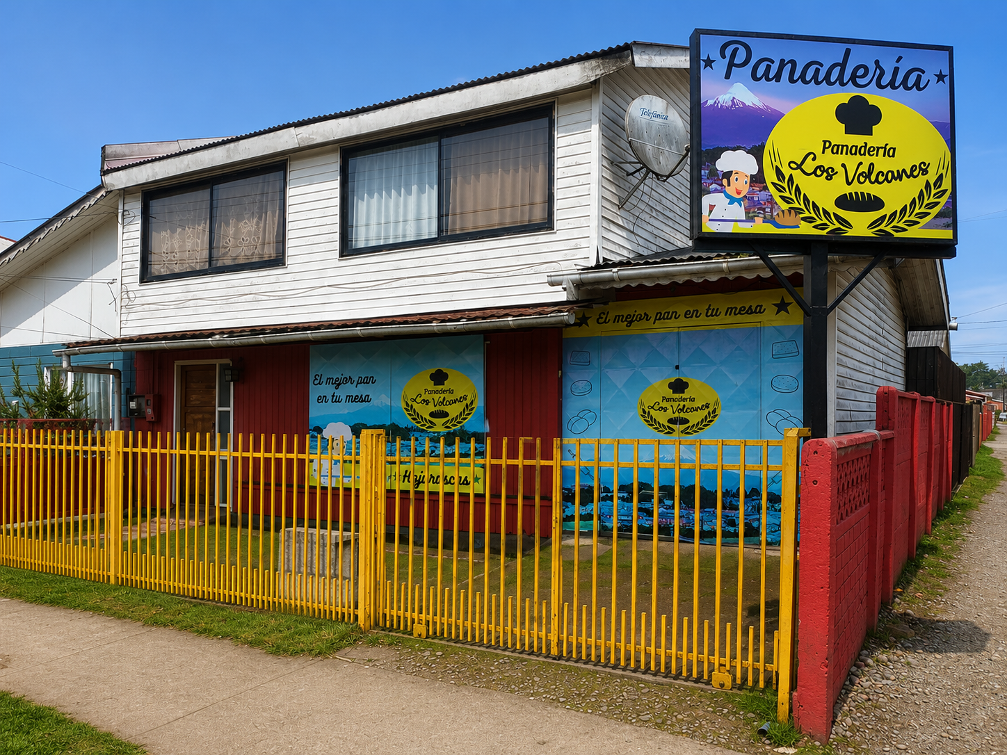 Fachada de Panadería Los Volcanes en Llanquihue
